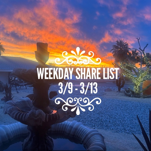 ποΈ Weekday Share List ποΈ - Picture 1 of 1